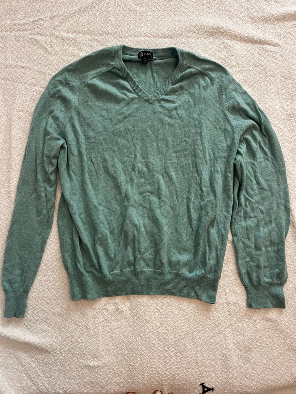 J. Crew Women's V-Neck Sweater in Sage Green